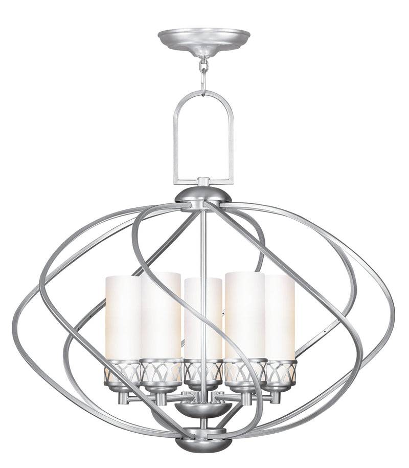 Westfield 5-Light Chandelier in Brushed Nickel - Lamps Expo