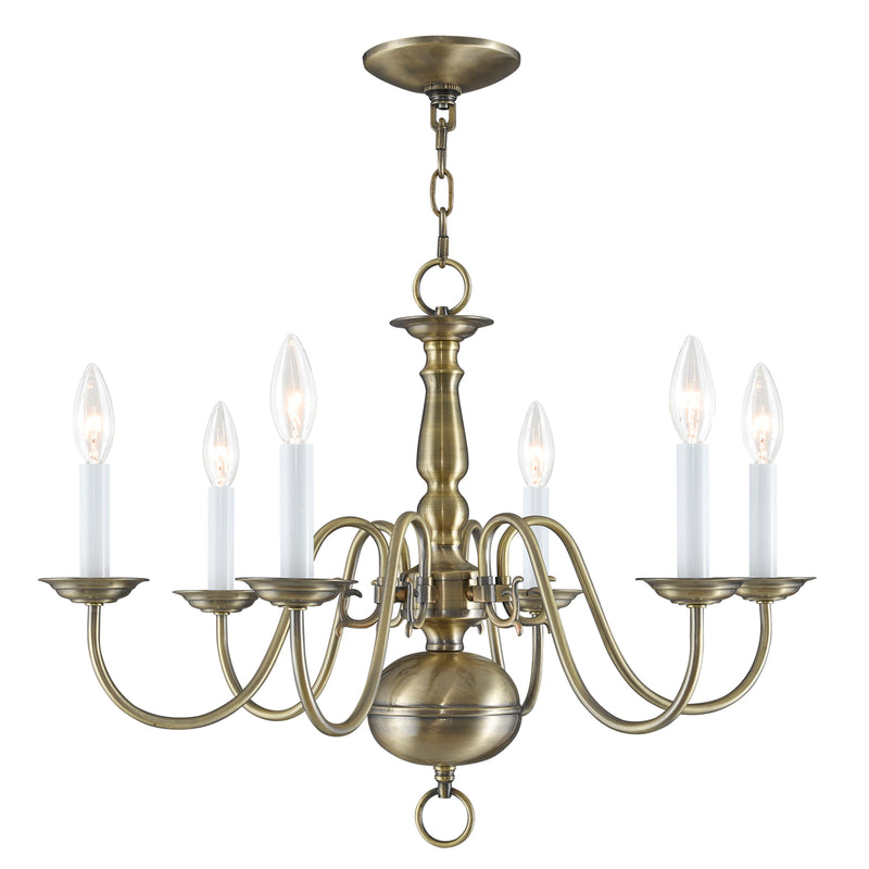 Williamsburgh 6-Light Chandelier - Lamps Expo