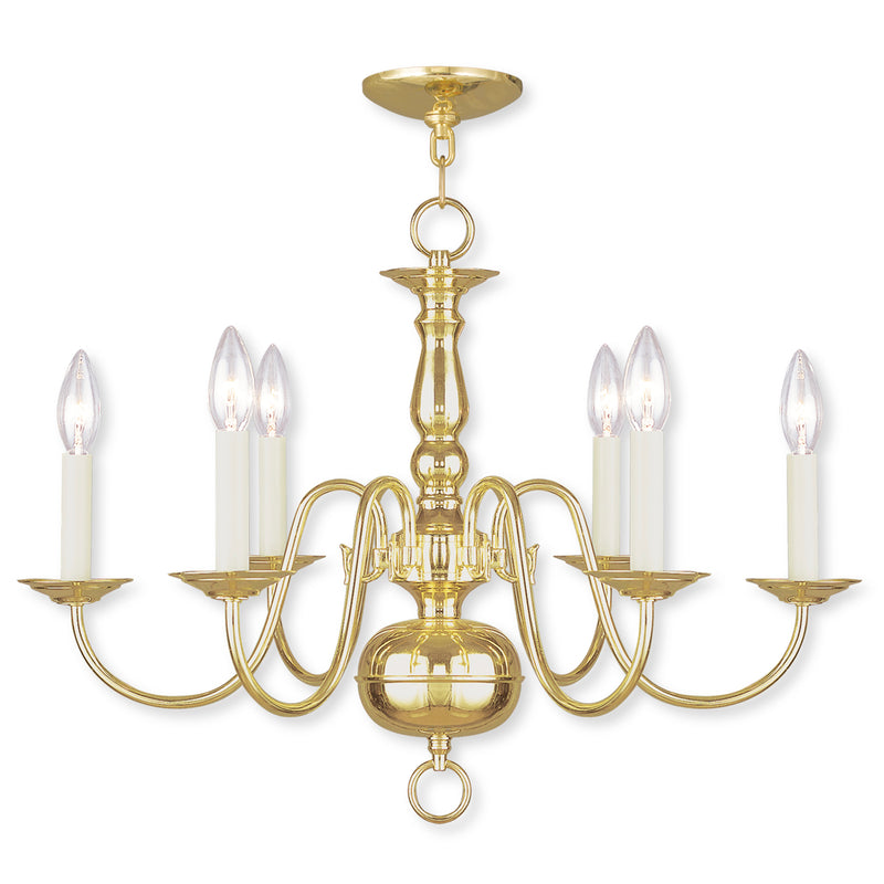 Williamsburgh 6-Light Chandelier - Lamps Expo