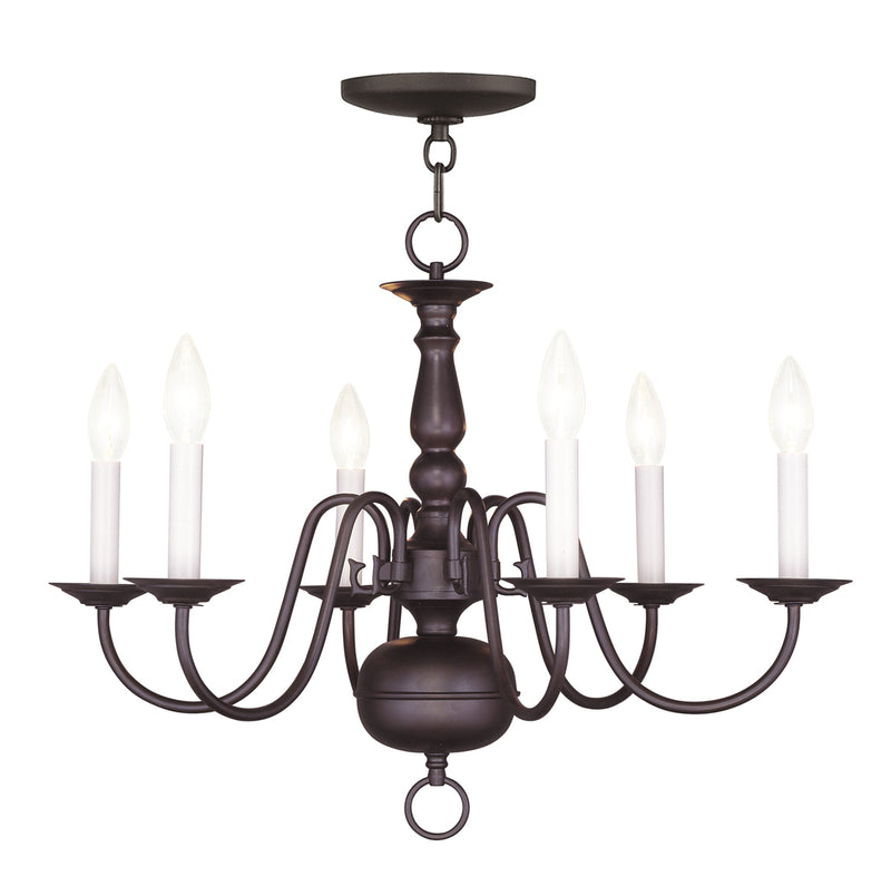 Williamsburgh 6-Light Chandelier - Lamps Expo