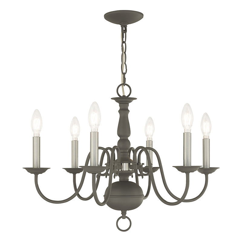 Williamsburgh 6-Light Chandelier - Lamps Expo