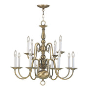 Williamsburgh 12-Light Chandelier - Lamps Expo