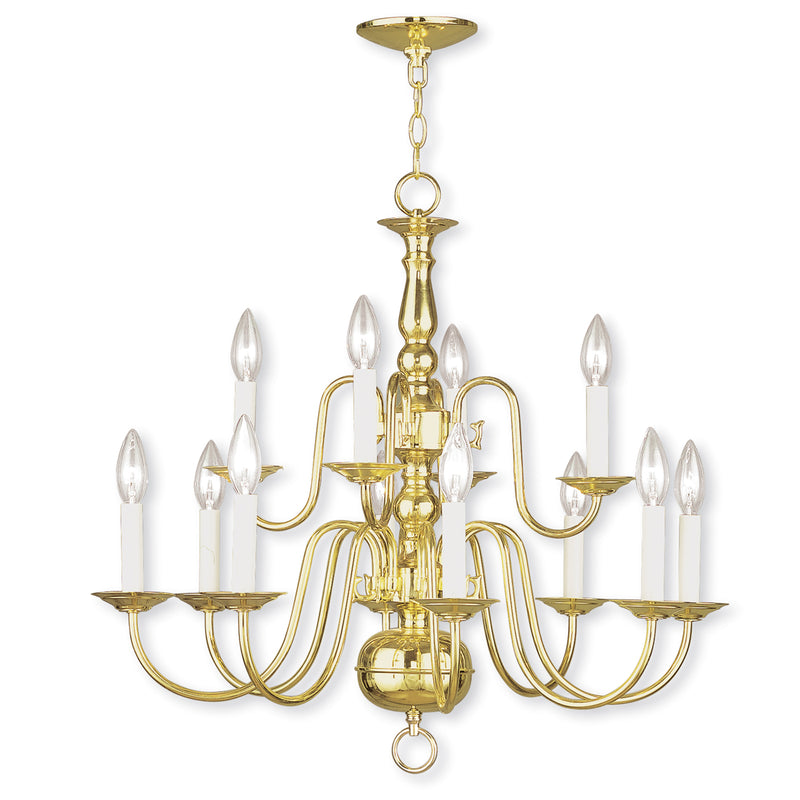 Williamsburgh 12-Light Chandelier - Lamps Expo