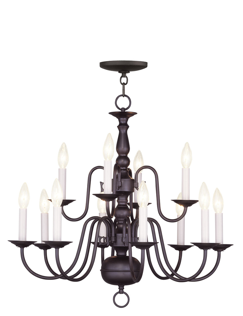 Williamsburgh 12-Light Chandelier - Lamps Expo