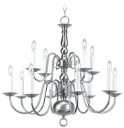 Williamsburgh 12-Light Chandelier - Lamps Expo