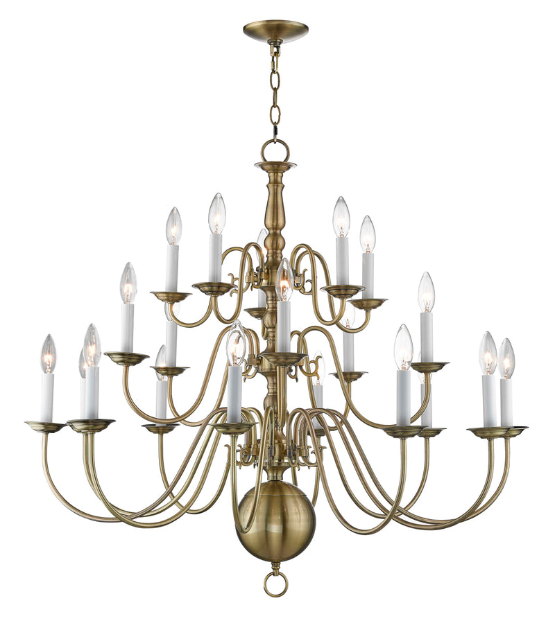 Williamsburgh 20-Light Foyer Chandelier - Lamps Expo