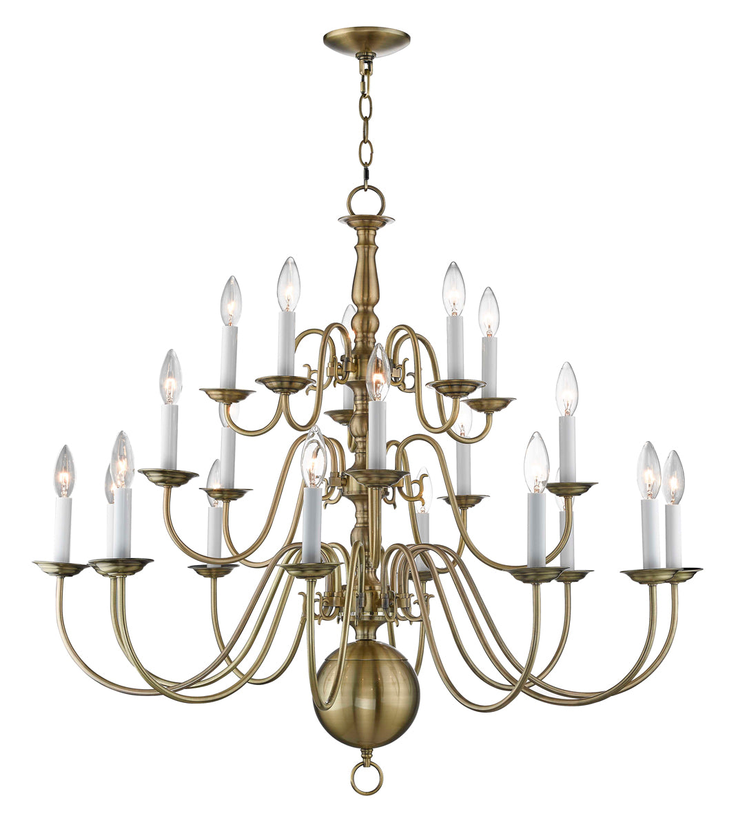 Williamsburgh 20-Light Foyer Chandelier - Lamps Expo