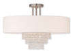 Carlisle 5-Light Ceiling Mount in Brushed Nickel - Lamps Expo