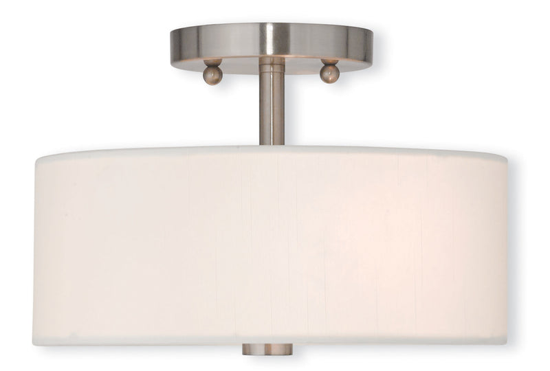 Brighton 2-Light Ceiling Mount in Brushed Nickel - Lamps Expo