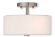 Brighton 2-Light Ceiling Mount in Brushed Nickel - Lamps Expo