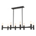Copenhagen 8-Light Linear Chandelier - Lamps Expo