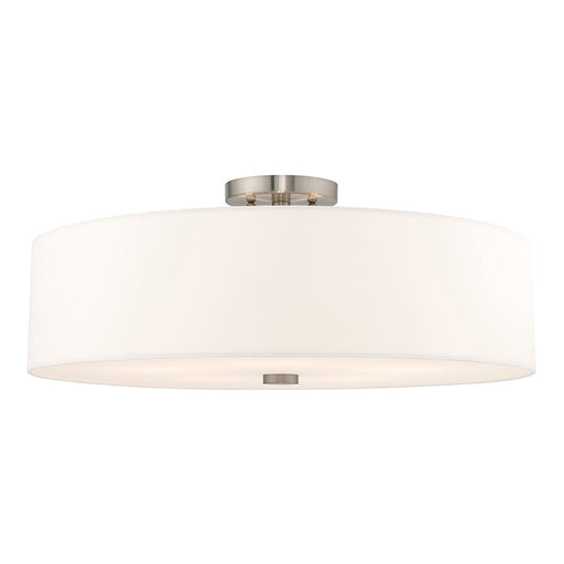 Meridian 5-Light Ceiling Mount in Brushed Nickel - Lamps Expo