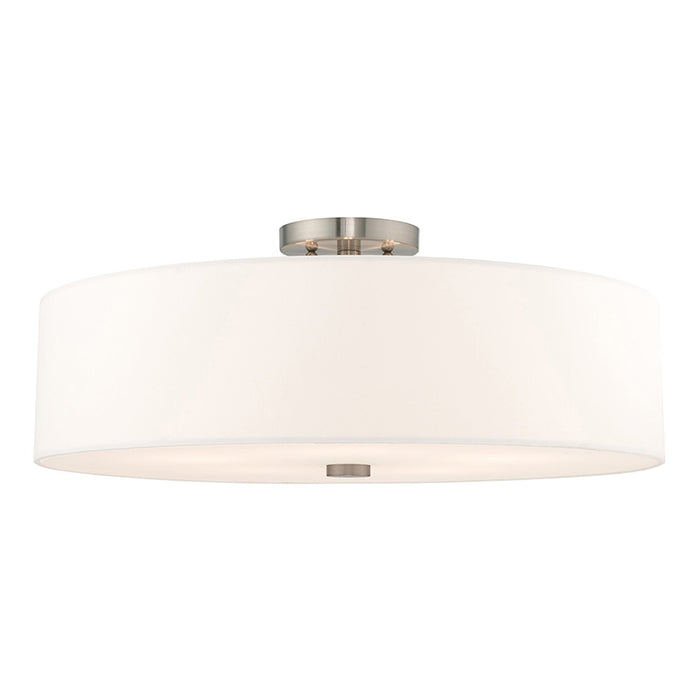 Meridian 5-Light Ceiling Mount in Brushed Nickel - Lamps Expo