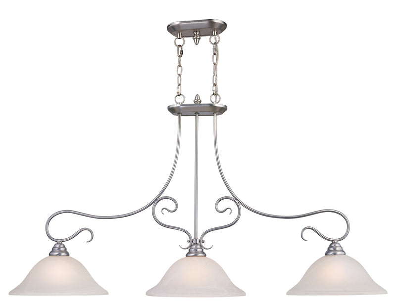 Coronado 3-Light Island in Brushed Nickel - Lamps Expo