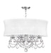 Newcastle 6-Light Chandelier in Brushed Nickel - Lamps Expo