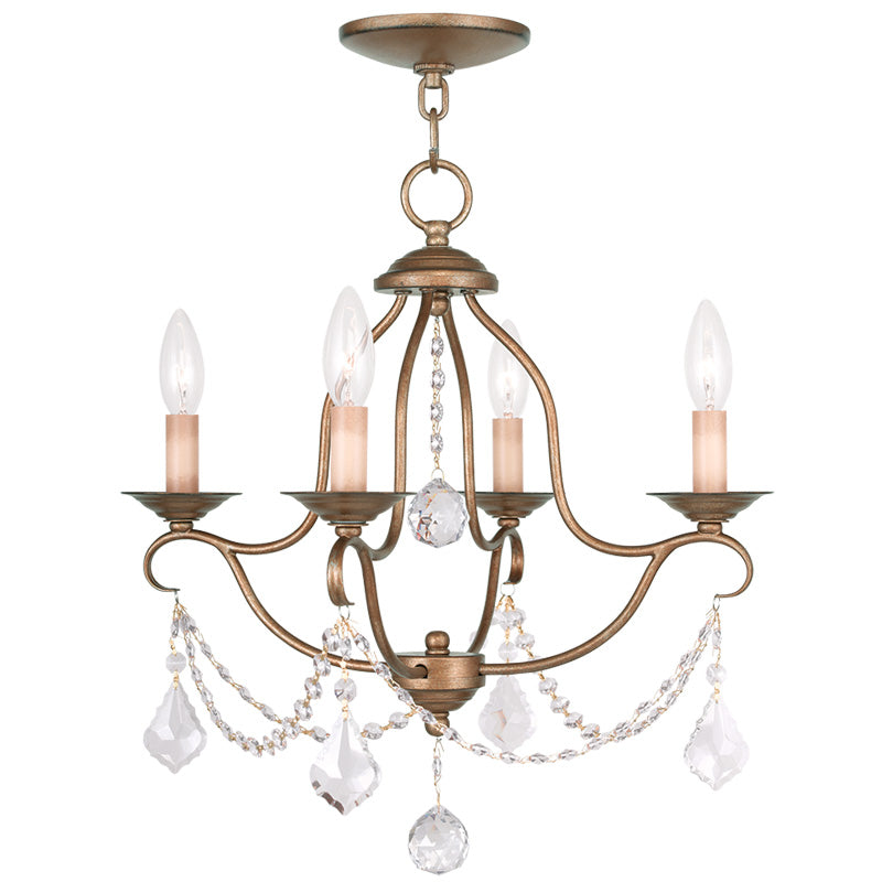 Chesterfield 4-Light Mini Chandelier - Lamps Expo