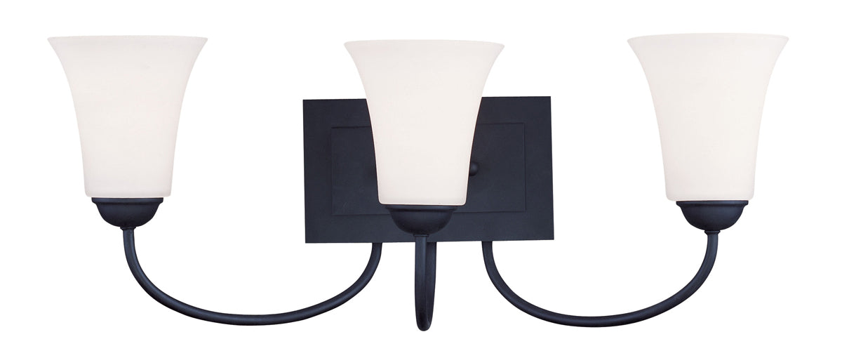 Ridgedale 3-Light Bath Vanity in Black - Lamps Expo