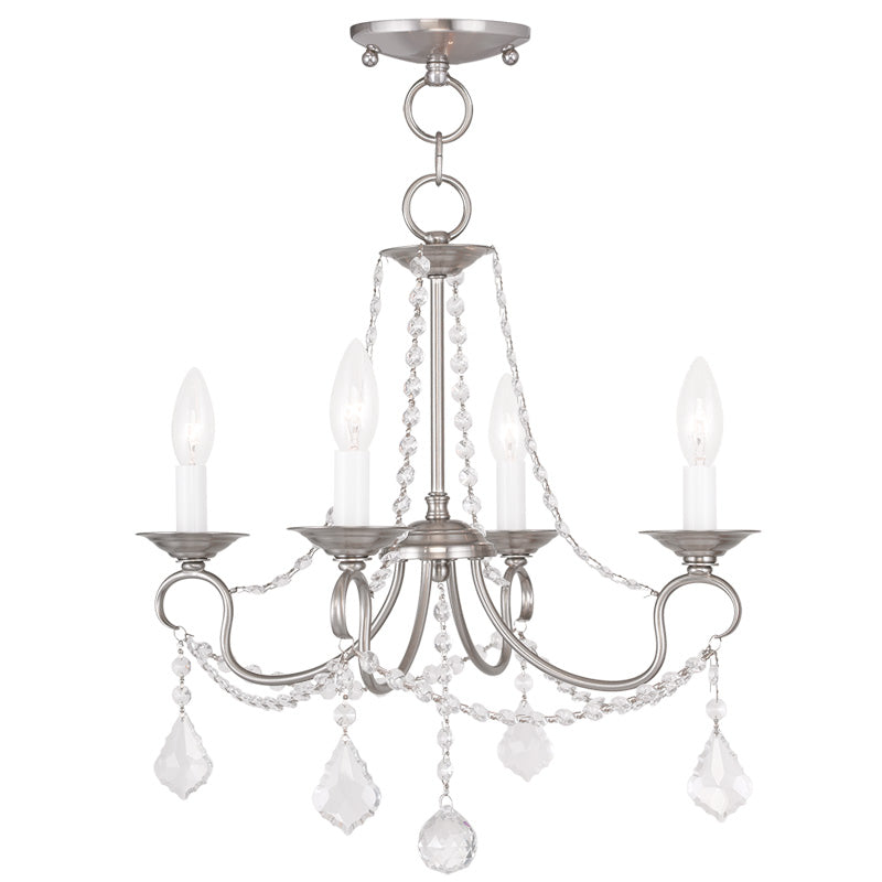 Pennington 4-Light Convertible Mini Chandelier/Ceiling Mount - Lamps Expo