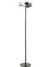 Lampard LED Floor Lamp in Gunmetal, LED Panel 13Wx4