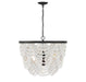 Meridian (M100101GRORB) 5-Light Chandelier in White with Oil Rubbed Bronze