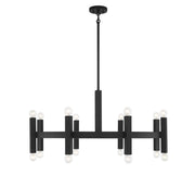 Meridian (M100103MBK) 16-Light Chandelier in Matte Black
