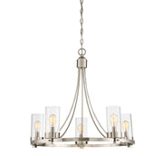 Meridian (M10018BN) 5-Light Chandelier in Brushed Nickel