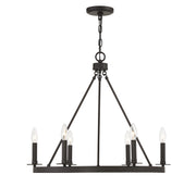 Meridian (M10093ORB) 6-Light Chandelier in Oil Rubbed Bronze