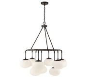 Meridian (M10098ORB) 9-Light Chandelier in Oil Rubbed Bronze