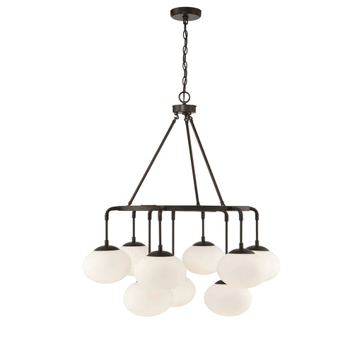 Meridian (M10098ORB) 9-Light Chandelier in Oil Rubbed Bronze