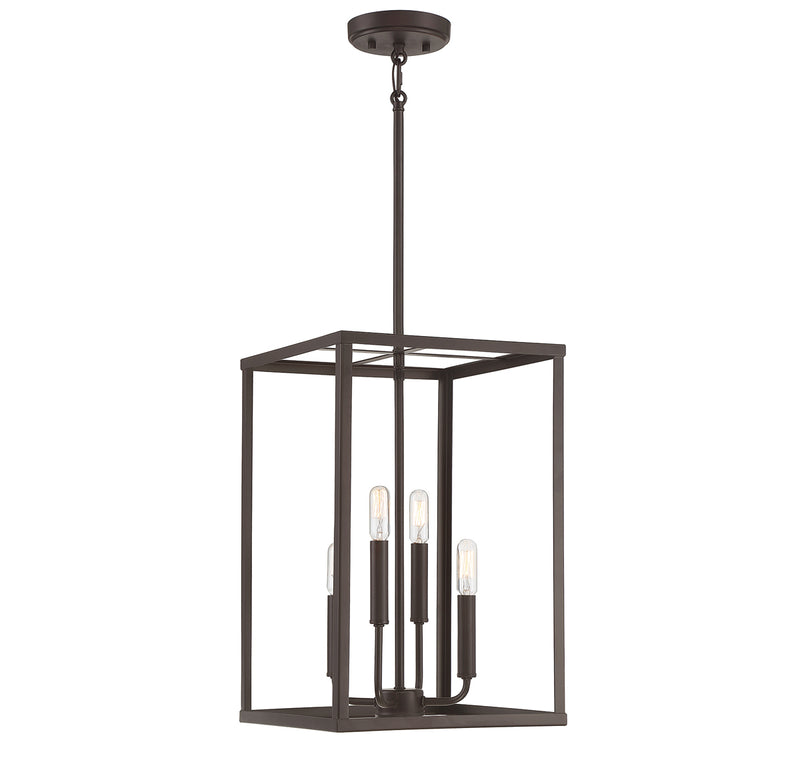 Meridian (M30008ORB) 4-Light Pendant in Oil Rubbed Bronze