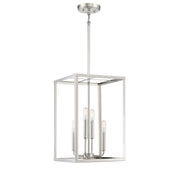 Meridian (M30008PN) 4-Light Pendant in Polished Nickel