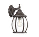 1-Light Outdoor Wall Lantern in Rustic Bronze