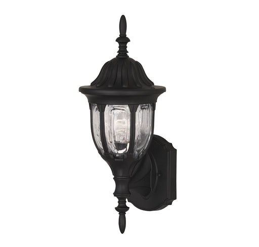 Meridian (M50057BK) 1-Light Outdoor Wall Lantern in Black