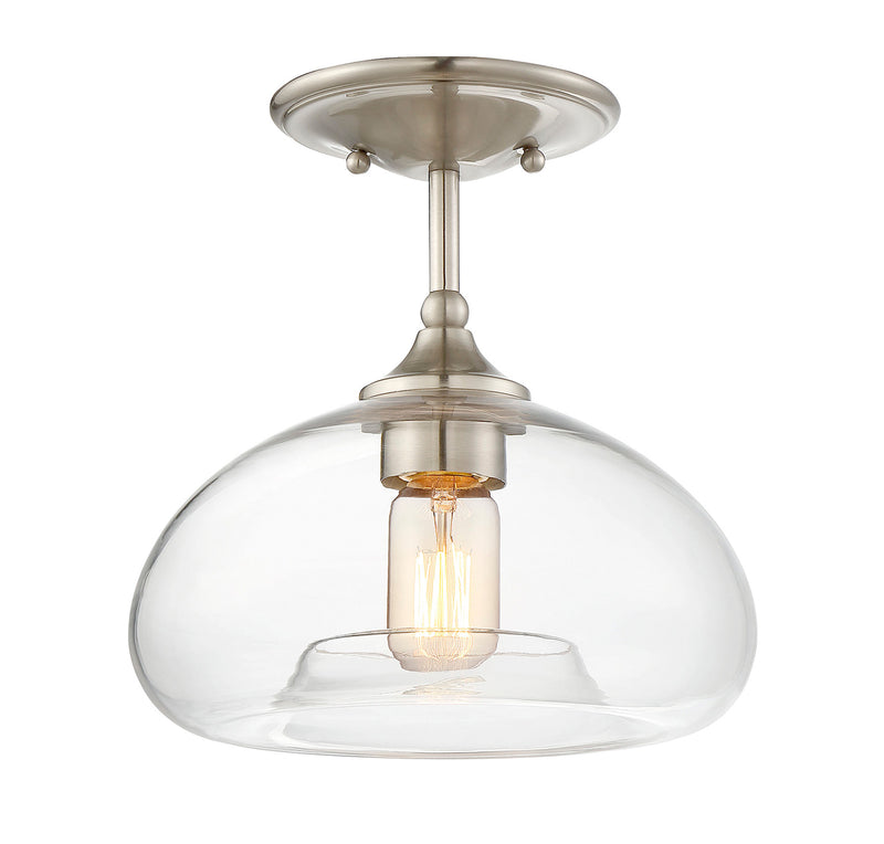 Meridian (M60017BN) 1-Light Ceiling Light in Brushed Nickel