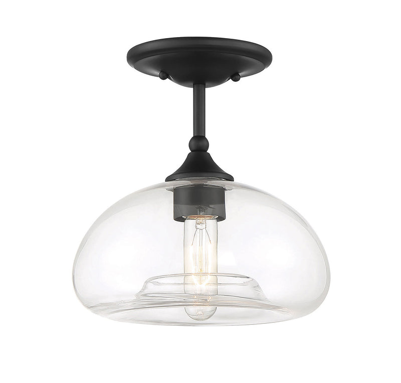 Meridian (M60017MBK) 1-Light Ceiling Light in Matte Black