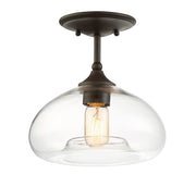 Meridian (M60017ORB) 1-Light Ceiling Light in Oil Rubbed Bronze