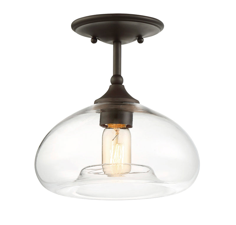 Meridian (M60017ORB) 1-Light Ceiling Light in Oil Rubbed Bronze