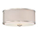 3-Light Ceiling Light in Brushed Nickel