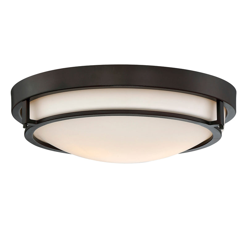 Meridian (M60019ORB) 2-Light Ceiling Light in Oil Rubbed Bronze