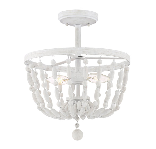 Meridian (M60028DW) 2-Light Ceiling Light in Distressed Wood