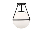 Meridian (M60054MBK) 1-Light Ceiling Light in Matte Black
