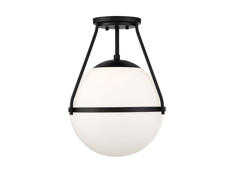 Meridian (M60054MBK) 1-Light Ceiling Light in Matte Black