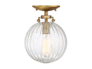 1-Light Ceiling Light in Natural Brass