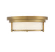 Meridian (M60062NB) 2-Light Ceiling Light in Natural Brass