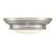 2-Light Ceiling Light in Brushed Nickel