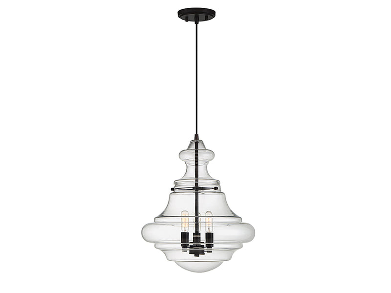 Meridian (M70058ORB) 3-Light Pendant in Oil Rubbed Bronze