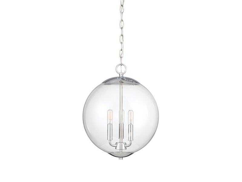 Meridian (M70060CH) 3-Light Pendant in Chrome
