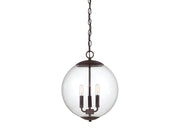 Meridian (M70060ORB) 3-Light Pendant in Oil Rubbed Bronze