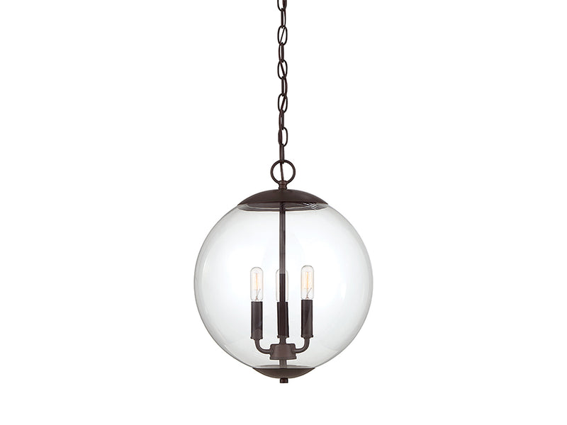 Meridian (M70060ORB) 3-Light Pendant in Oil Rubbed Bronze
