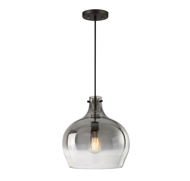 Meridian (M70078ORB) 1-Light Pendant in Oil Rubbed Bronze